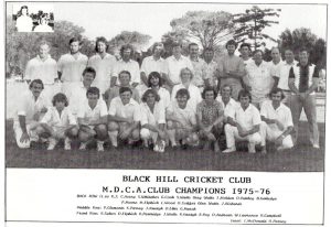 Black Hill Cricket Club 1975-76